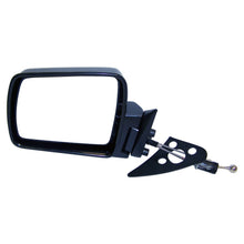 Load image into Gallery viewer, Crown Automotive Jeep Replacement 55034123 Left Manual Remote Folding Mirror for 1984-1996 XJ Cherokee, MJ Comanche, Black for Select Jeep Cherokee, Jeep Comanche