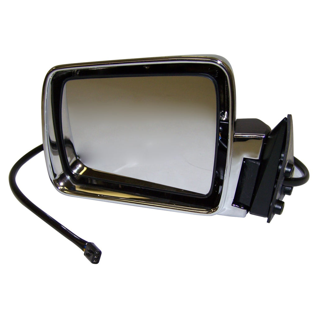 Crown Automotive Jeep Replacement 55034127 Left Power, Folding Mirror for 1984-1996 Jeep XJ Cherokee, MJ Cherokee, Chrome for Select Jeep Cherokee, Jeep Comanche