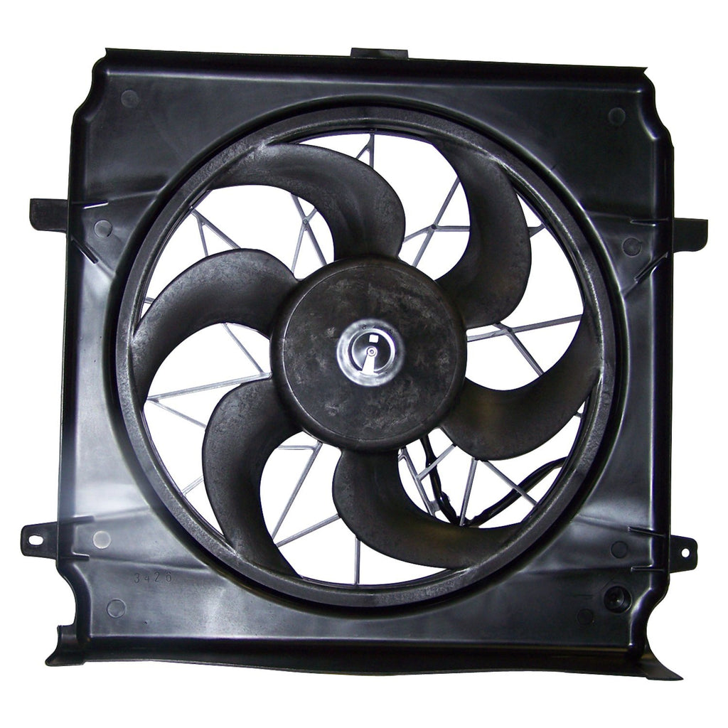 Crown Automotive Jeep Replacement 55037692AB Cooling Fan Assy. for Select  2004-05 Jeep KJ Liberty w/ 3.7L, 2.4L, Incl Motor