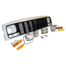 Load image into Gallery viewer, Crown Automotive Jeep Replacement 55055233AEK Header Panel Kit w/ Grille &amp; Lights for 97-01 Jeep XJ Cherokee, US and Canada for Select Jeep Cherokee