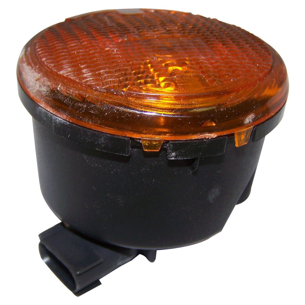 Crown Automotive Jeep Replacement 55077884AD Right Front Park and Turn Signal Lamp, Amber w/ Clear Bulb for 07-13 JK Wrangler for Select Jeep Wrangler