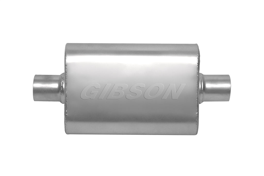 Gibson Performance Exhaust 55111S CFT Superflow Center/Center Oval Muffler; Stainless