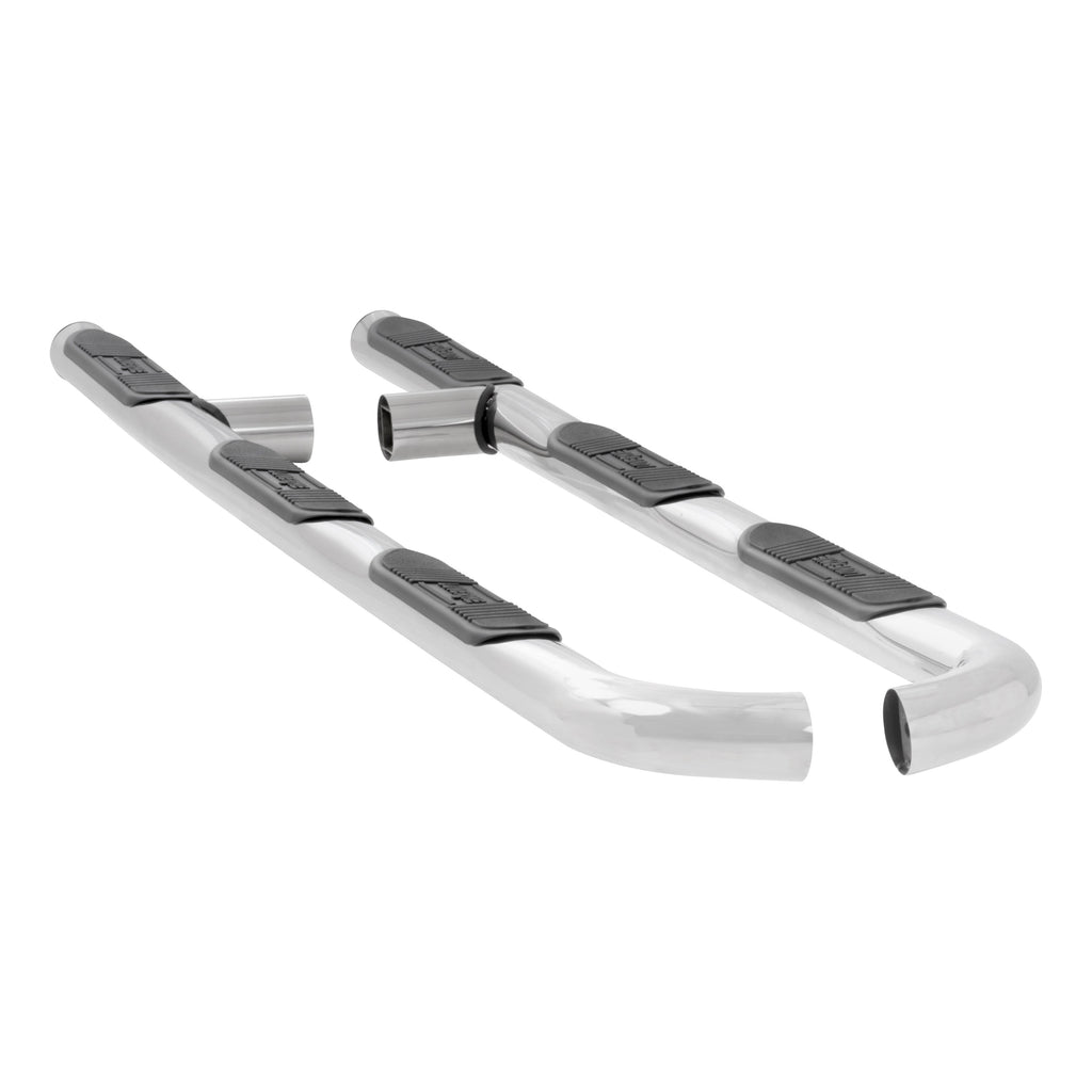 Luverne 551190 LUVERNE 551190 Round Nerf Bars (3 Inch Tubular Polished Stainless Steel)-1 Pair - Truck Part Superstore