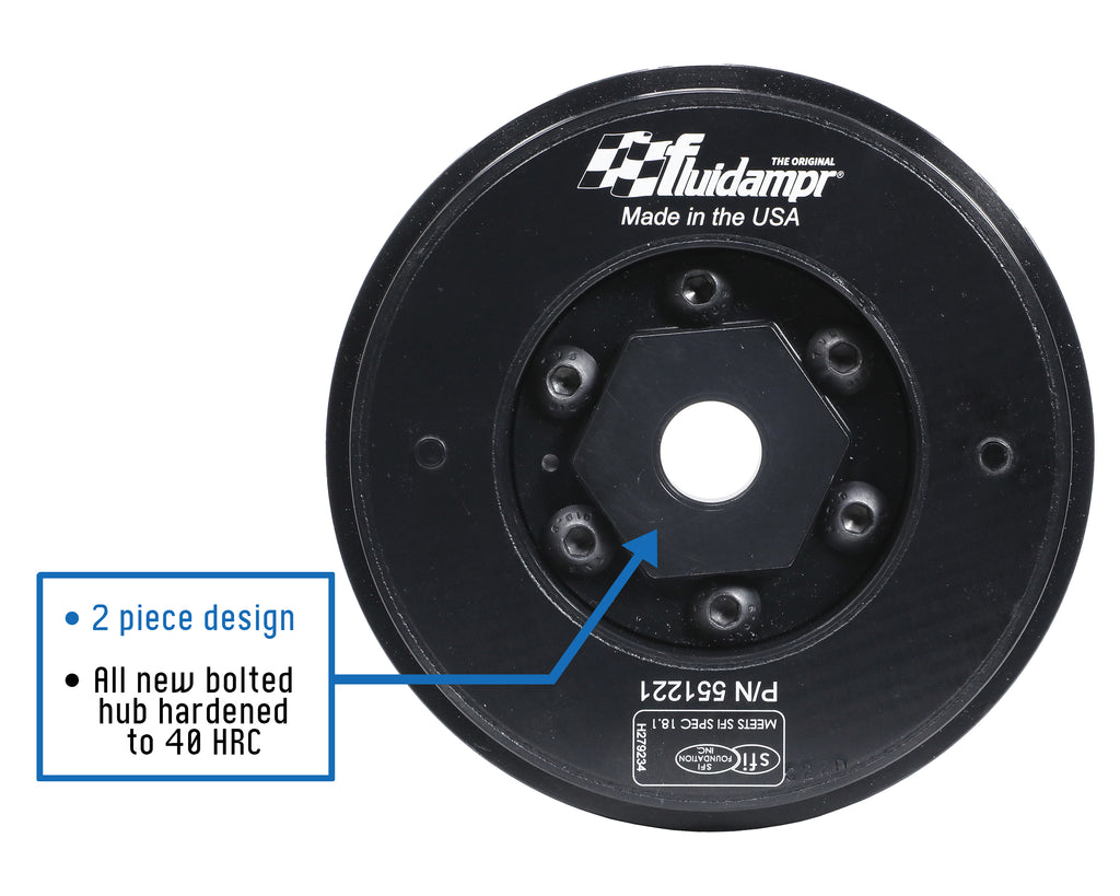 Fluidampr 551221 Harmonic Balancer - Fluidampr - VW - 1993-2008 - VR6 12v/24v - Each