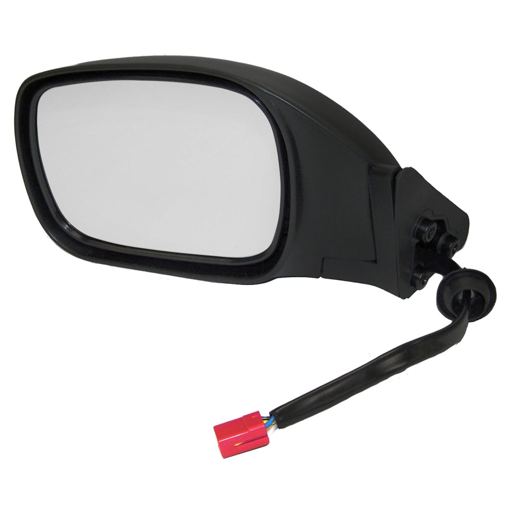 Crown Automotive Jeep Replacement 55154949AC Left Power, Non-Heated, Manual Folding Mirror for 97-01 Jeep XJ Cherokee, Black for Select Jeep Cherokee