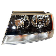 Load image into Gallery viewer, Crown Automotive Jeep Replacement 55155129AJ Left Headlight w/o Headlamp Leveling for Jeep 02-04 WJ Grand Cherokee for Select Jeep Grand Cherokee