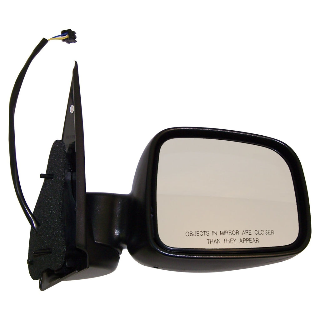 Crown Automotive Jeep Replacement 55155840AI Right Power, Manual Folding Mirror for Jeep 2002-2007 KJ Liberty LHD, Black for Select Jeep Liberty