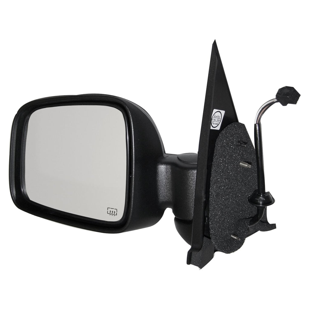 Crown Automotive Jeep Replacement 55155843AI Left Power, Heated, Manual Folding Mirror for 2002-2007 Jeep KJ Liberty LHD for Select Jeep Liberty