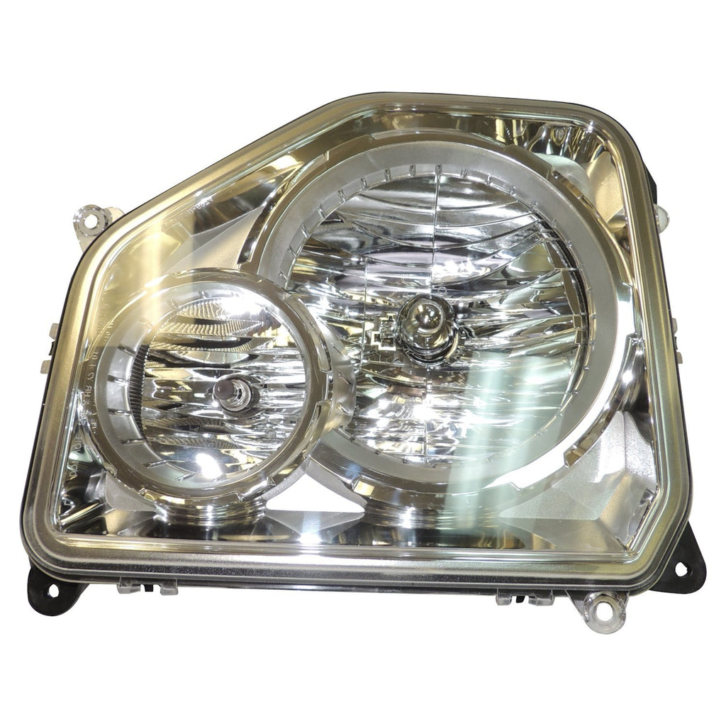 Crown Automotive Jeep Replacement 55157338AE Right Headlight Assembly for Jeep KK Liberty w/ Fog Lamps. Includes Bulbs. for Select Jeep Liberty