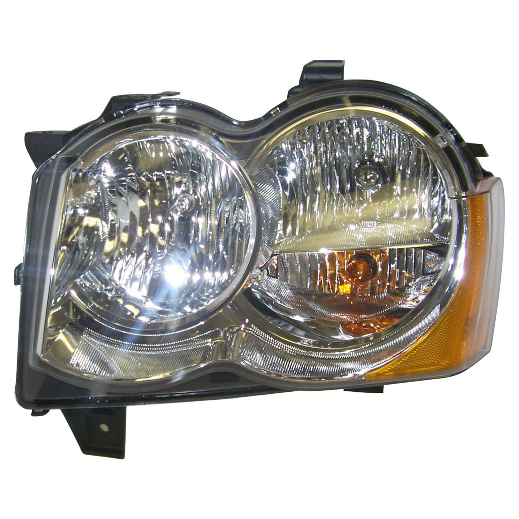Crown Automotive Jeep Replacement 55157483AE Left Headlamp Assembly for 08-10 Jeep WK Grand Cherokee w/o HID Bulbs for Select Jeep Grand Cherokee