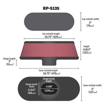 Load image into Gallery viewer, 5516In-X-3716Inflg1834In-X-5Inb-1634In-X-3Int41316Inh-Univ-Air-Fltrcarbon-Fbr-TopBase
