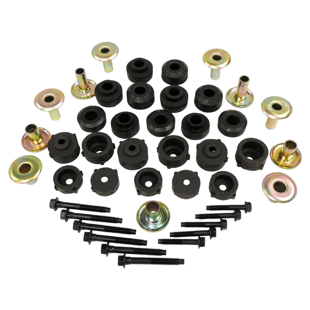 Crown Automotive Jeep Replacement 55176180MK Body Mount Master Kit for 1997-2006 Jeep TJ Wrangler for Select Jeep TJ, Jeep Wrangler
