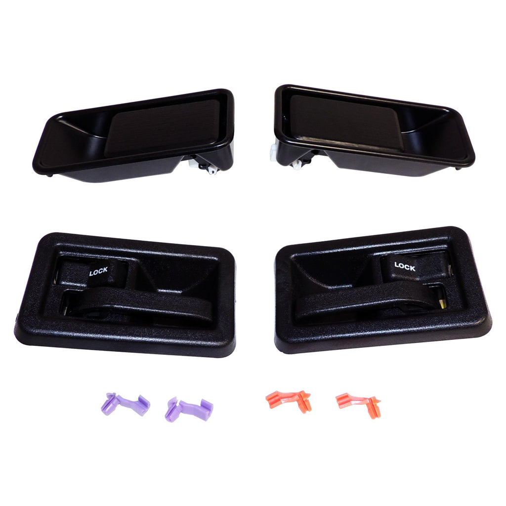 Crown Automotive Jeep Replacement 55176548MK Interior & Exterior Door Handle Kit for 87-06 Jeep YJ, TJ Wrangler w/ Half Doors for Select Jeep TJ, Jeep Wrangler