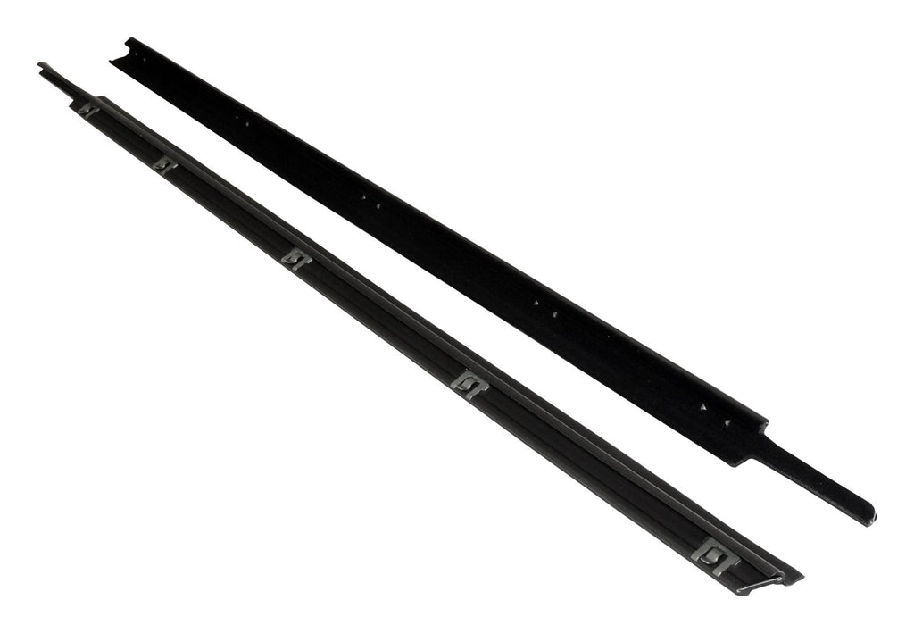 Crown Automotive Jeep Replacement 55176565K Outer Door Glass Weatherstrip Set for 97-06 Jeep TJ Wrangler w/ Full Steel Doors