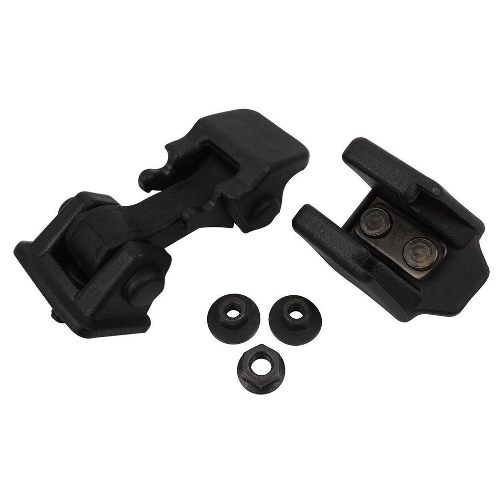 Crown Automotive Jeep Replacement 55176636K Black Hood Catch Kit for 97-06 Jeep TJ Wrangler, L or R (1 Catch & 1 Bracket) for Select Jeep TJ, Jeep Wrangler