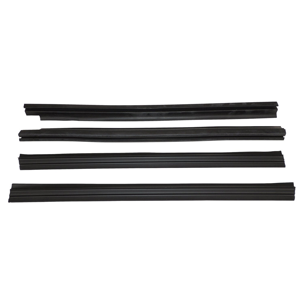 Crown Automotive Jeep Replacement 55235408K4 Door Glass Weatherstrip Kit for 84-96 Jeep XJ Cherokee w/ 4 Doors & MJ Comanche for Select Jeep Cherokee, Jeep Comanche