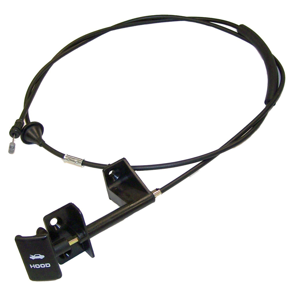 Crown Automotive Jeep Replacement 55235483AD Hood Release Cable for 1997-2001 XJ Cherokee w/ LHD for Select Jeep Cherokee