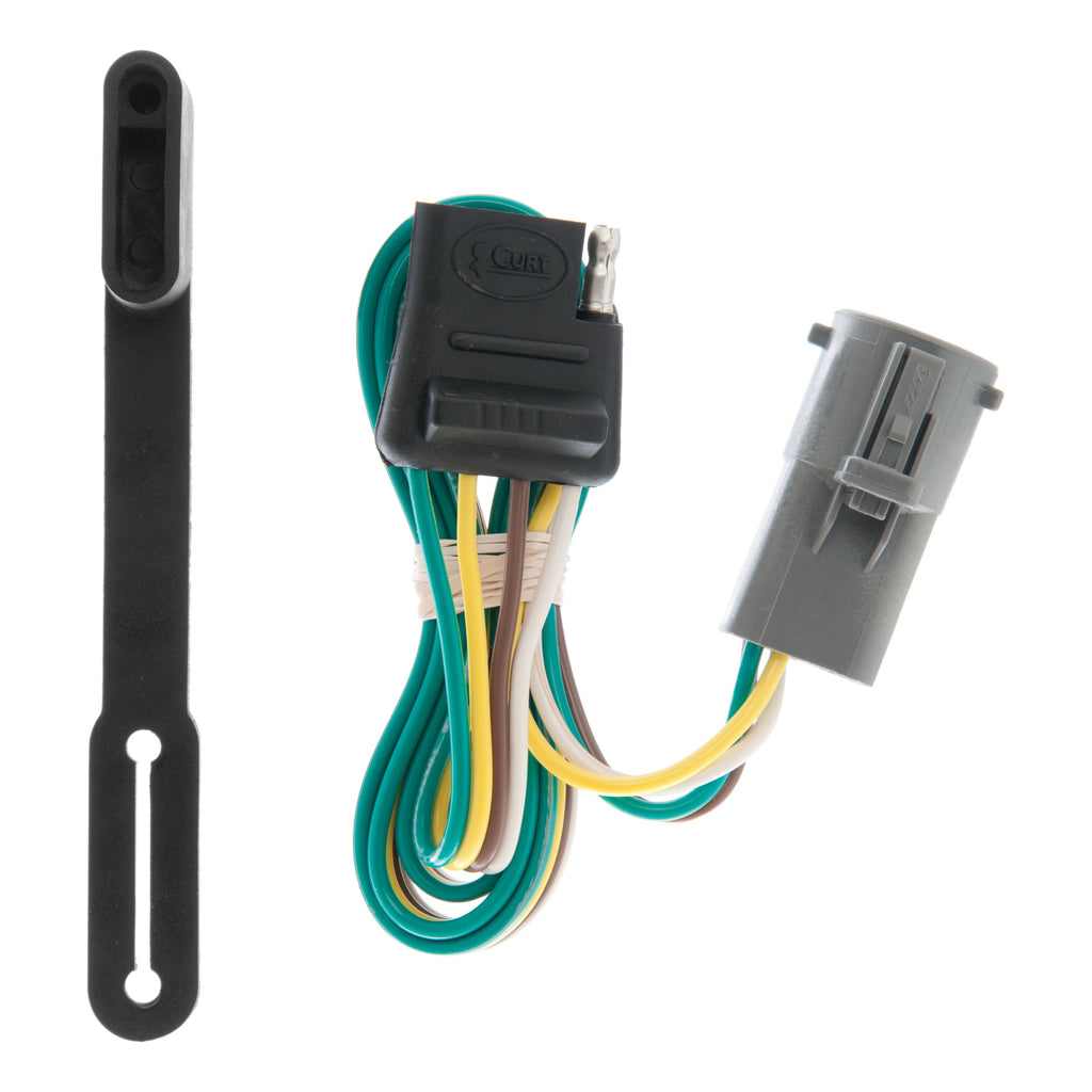 CURT 55241 Custom 4-Flat, Select Ford, Mercury, Mazda Vehicles, OEM Tow Package Required