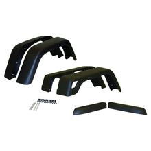 Load image into Gallery viewer, Crown Automotive Jeep Replacement 55254918K76 6-Piece 97-06 TJ Wrangler Wide Fender Flare Kit, Black Textured, 6-5/8" Width for Select Jeep TJ, Jeep Wrangler