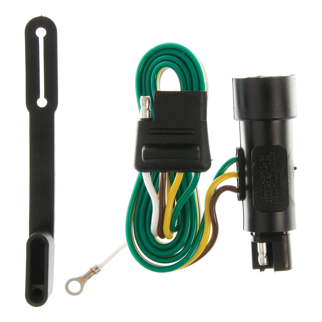 CURT 55301 Custom Wiring Harness, 4-Way Flat Output, Select Ford F-150, F-250, F-350