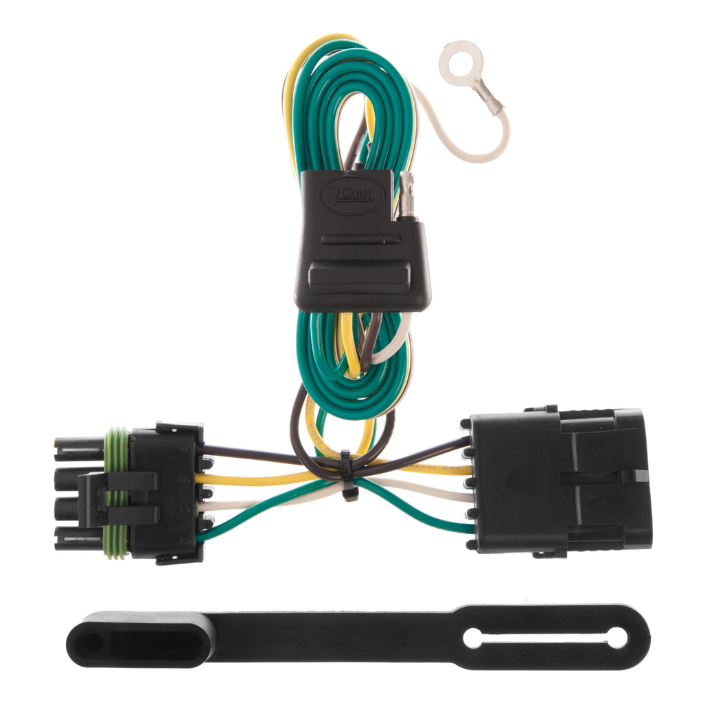 CURT 55315 Custom Wiring, 4-Way Flat, Select GMC C1500, C2500, C3500, K1500, K2500, K3500