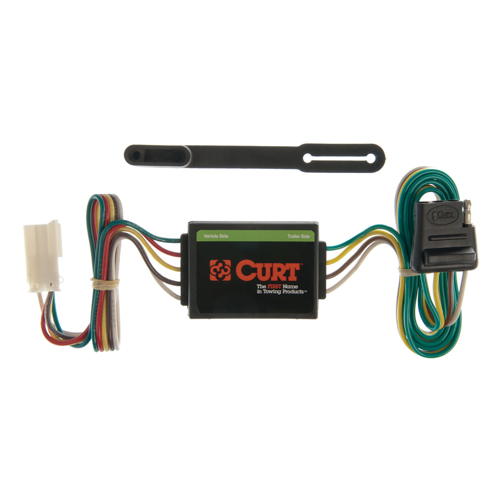 CURT 55339 Custom Wiring Connector, 4-Way Flat Output, Select Isuzu Trooper, Acura SLX