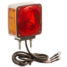 Load image into Gallery viewer, Grote 55340 Two-Stud Chrome Light with Pigtail, Red/Amber