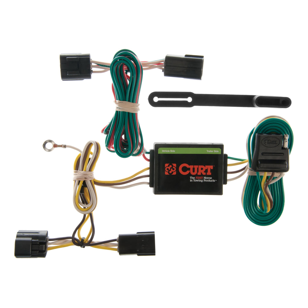 CURT 55360 Custom Wiring, 4-Way Flat, Select Honda Passport, Isuzu Rodeo, Sport, Amigo