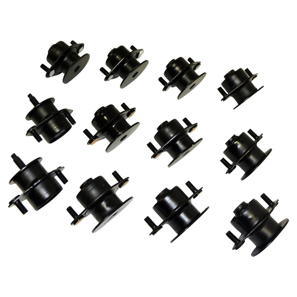 Crown Automotive Jeep Replacement 55366676K4 Body Mount Kit for 07/18 Jeep JK Wrangler 4 Door w/ 4WD, Includes 12 Body Mounts for Select Jeep Wrangler, Jeep Wrangler JK