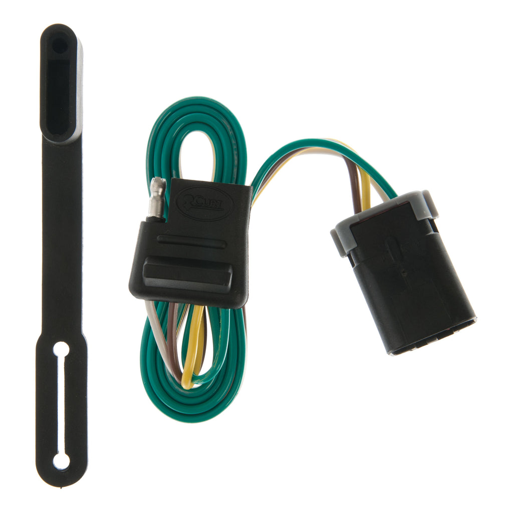 CURT 55368 Custom Wiring Connector, 4-Way Flat, Select Dodge Ram 1500, 2500, 3500 Van