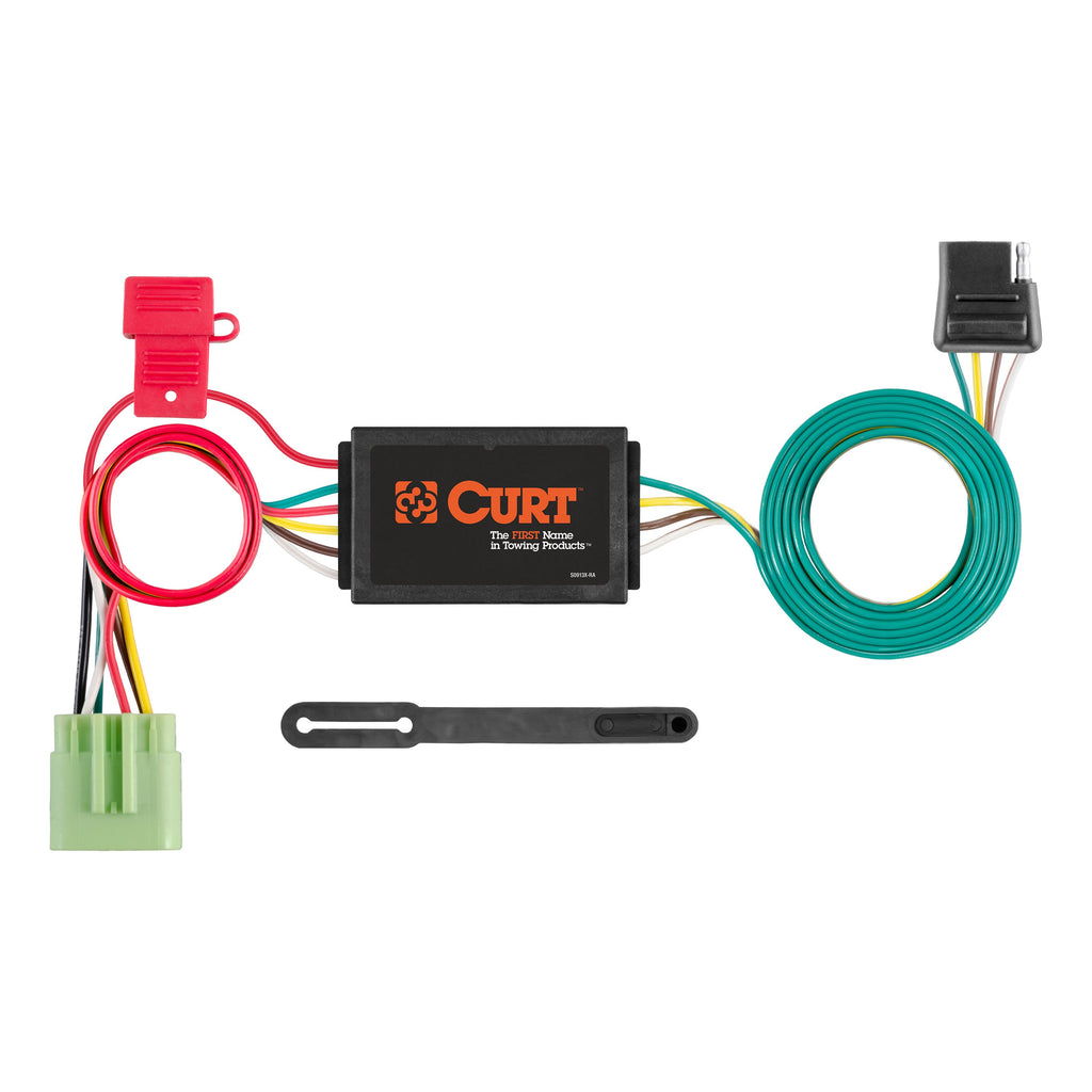 CURT 55369 Custom Wiring Connector, 4-Way Flat Output, Select Jeep Grand Cherokee