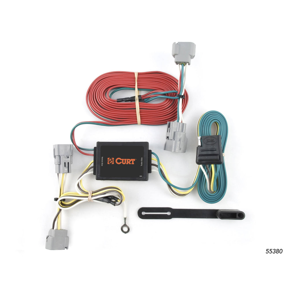 CURT 55380 Custom Wiring, 4-Way Flat Output, Select Mitsubishi Montero, Except Sport