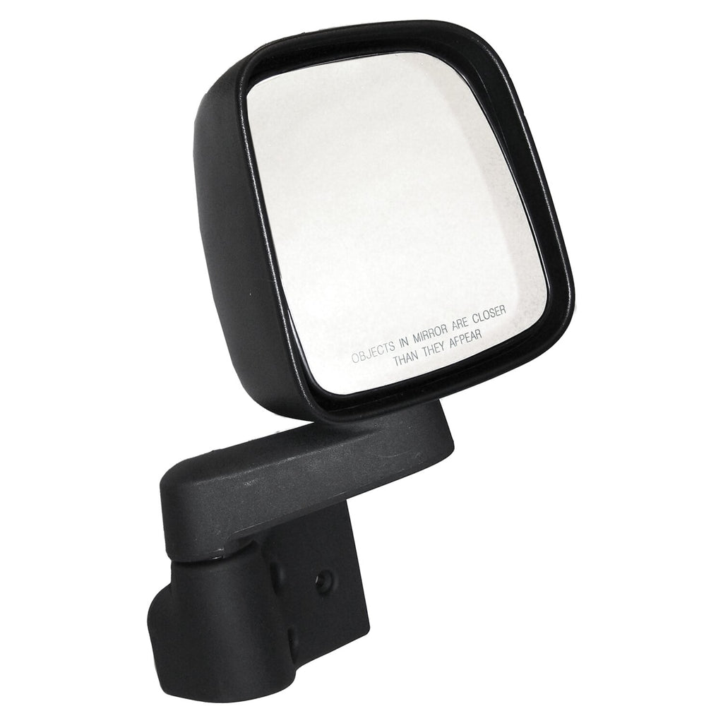 Crown Automotive Jeep Replacement 55395060AB Right Manual, Manual Folding Mirror for 1987-2006 Jeep YJ & TJ Wranglers for Select Jeep TJ, Jeep Wrangler