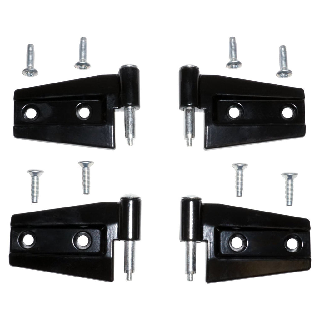 Crown Automotive Jeep Replacement 55395384K4 Black Primer Door Hinge Set (Door Side) for 2007-18 Jeep JK Wrangler w/ 2-Doors for Select Jeep Wrangler, Jeep Wrangler JK