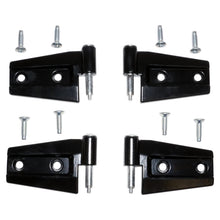 Load image into Gallery viewer, Crown Automotive Jeep Replacement 55395384K4 Black Primer Door Hinge Set (Door Side) for 2007-18 Jeep JK Wrangler w/ 2-Doors for Select Jeep Wrangler, Jeep Wrangler JK