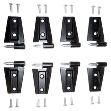 Load image into Gallery viewer, Crown Automotive Jeep Replacement 55395384K8 Black Primer Door Hinge Set (Door Side) for 2007-18 Jeep JK Wrangler w/ 4-Doors for Select Jeep Wrangler, Jeep Wrangler JK