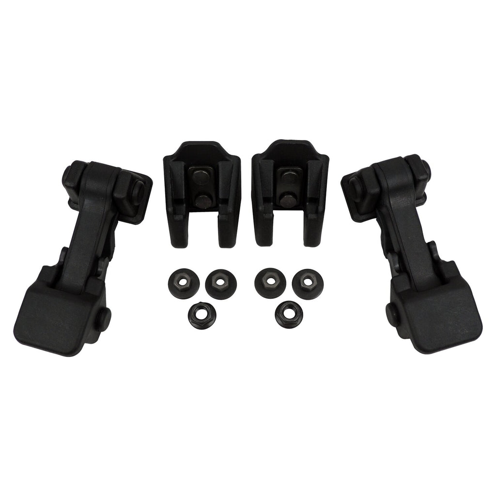 Crown Automotive Jeep Replacement 55395653K2 Hood Catch Kit for 2007-2018 Jeep JK Wrangler, Black Plastic for Select Jeep Wrangler, Jeep Wrangler JK