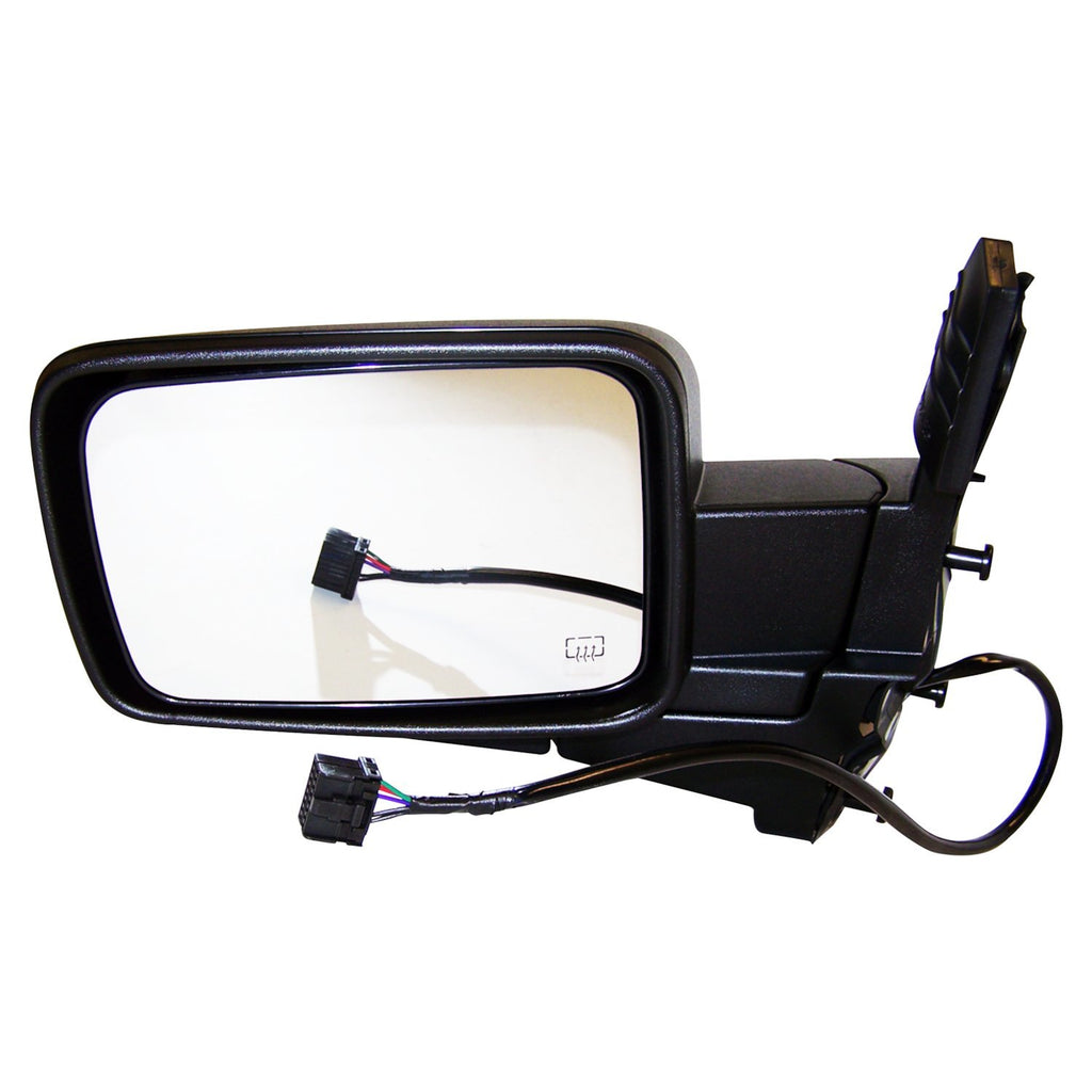 Crown Automotive Jeep Replacement 55396637AD Left Power, Heated, Manual Folding Mirror for 2006-2010 Jeep XK Commander for Select Jeep Commander
