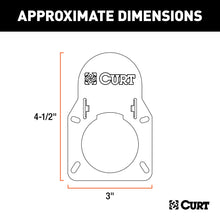 Load image into Gallery viewer, CURT 55417 Chevrolet and GMC Truck Bed 7-Way Opening Cover Plate