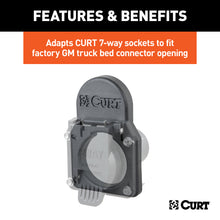 Load image into Gallery viewer, CURT 55417 Chevrolet and GMC Truck Bed 7-Way Opening Cover Plate