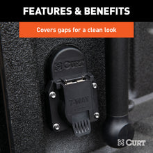 Load image into Gallery viewer, CURT 55417 Chevrolet and GMC Truck Bed 7-Way Opening Cover Plate