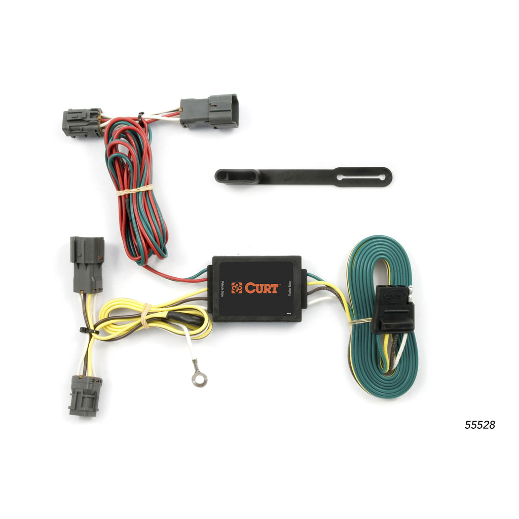 CURT 55528 Custom Wiring Harness, 4-Way Flat Output, Select Hyundai Tucson