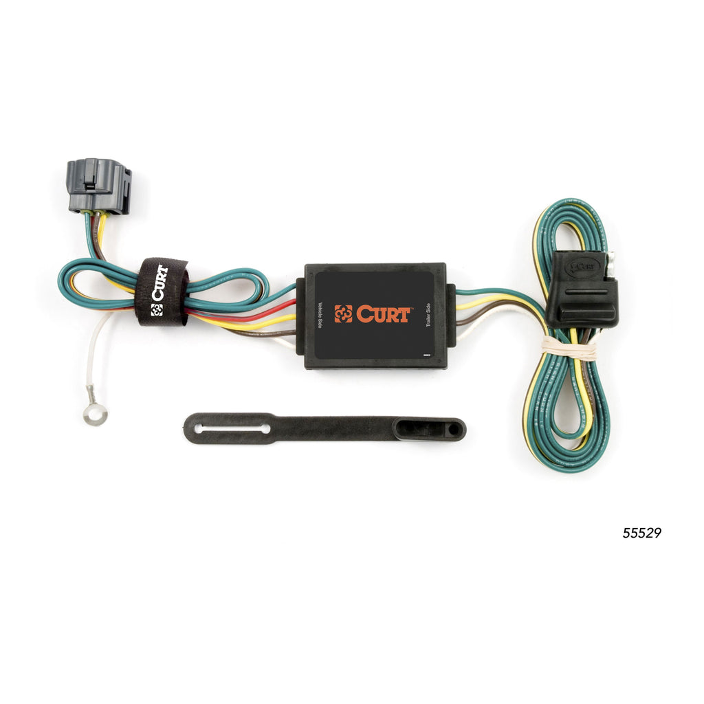 CURT 55529 Custom Wiring Connector, 4-Way Flat Output, Select Kia Sportage