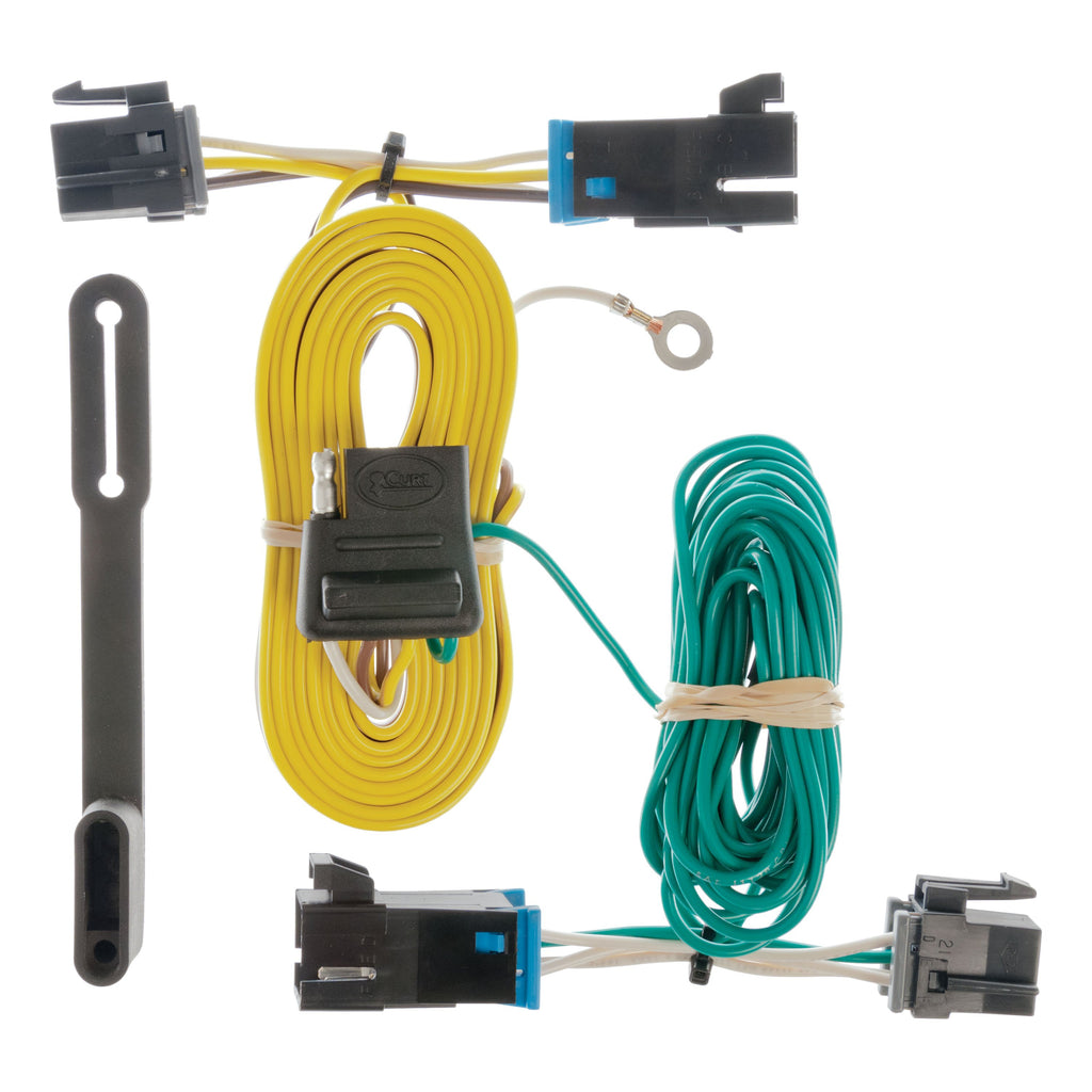 CURT 55540 Custom Wiring, 4-Flat, Select Chevy Express, GMC Savana 1500, 2500, 3500, 4500