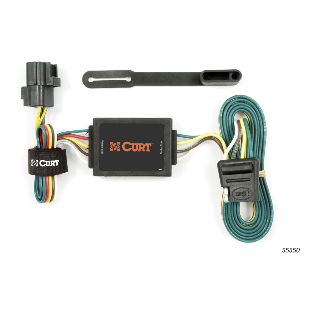 CURT 55550 Custom Wiring Connector, 4-Way Flat Output, Select Kia Sorento