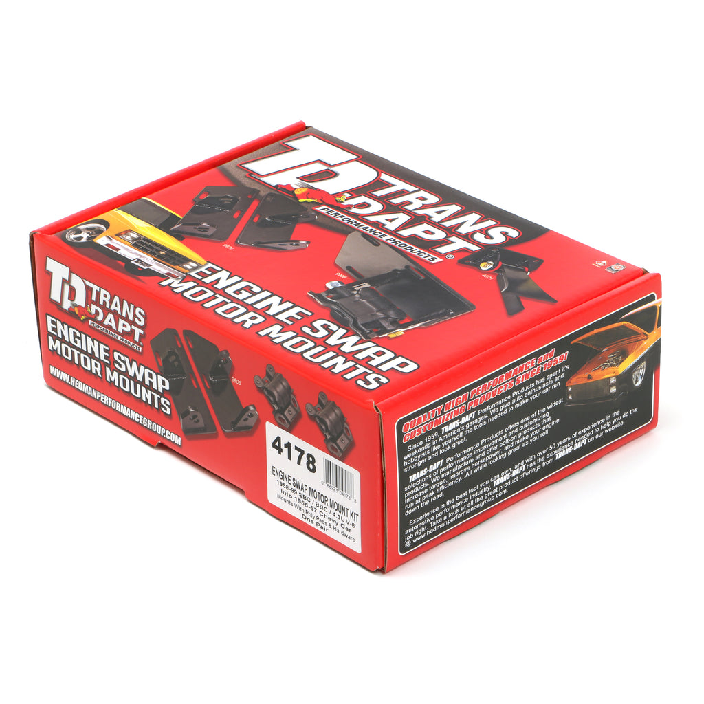 5557-Chevy-(Tri5)-Frame-Mounts;-Engine-34-In.-Forward;-Polyurethane-Pads195964-Pontiac-Engines