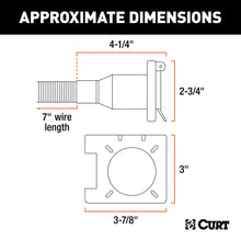 Load image into Gallery viewer, CURT 55664 Dual-Output 6 &amp; 4-Way Connector (Plugs into USCAR) for Select Audi Q7, Buick Enclave, Buick Rainier, Cadillac Escalade, Cadillac Escalade ESV, Cadillac Escalade EXT, Cadillac XT5, Cadillac XT6, Chevrolet Avalanche, Chevrolet Avalanche 1500,
