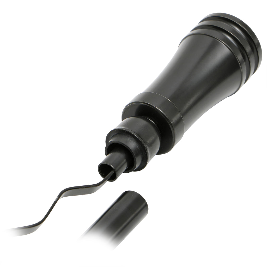 5579-Chevy-283350-Sb-Engine-Oil-Dipstick-Aluminum-Handle-Steel-StickTube-19In-Long-Black