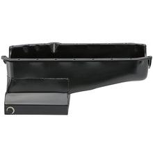 Load image into Gallery viewer, 5579-Chevy-283350-Sb-Steel-Engine-Oil-Pan-W-Kickouts-Street--Strip-Style-7Qt-Black