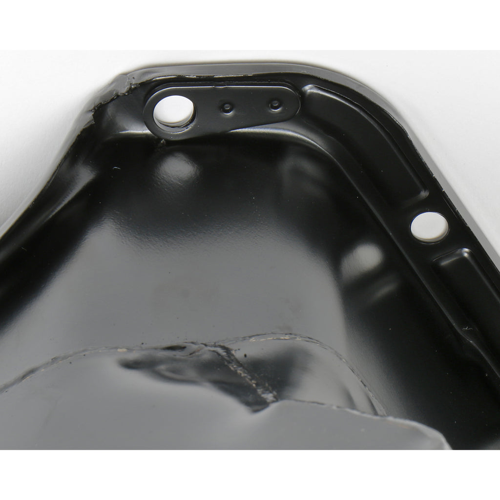 5579-Chevy-283350-Sb-Steel-Engine-Oil-Pan-W-Kickouts-Street--Strip-Style-7Qt-Black